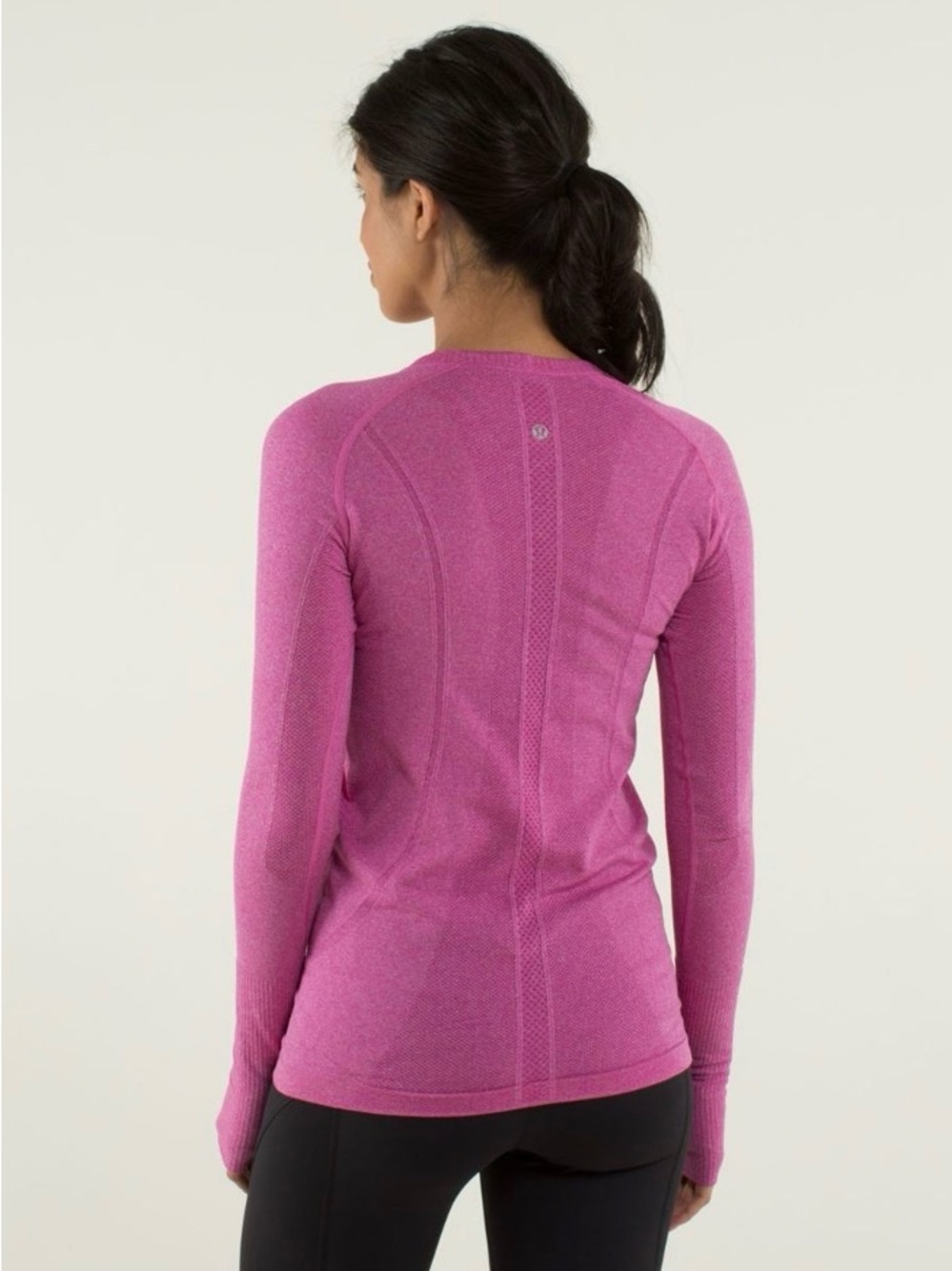 Lululemon Long Sleeve Swiftly Tech Raspberry - Picture 2 of 7